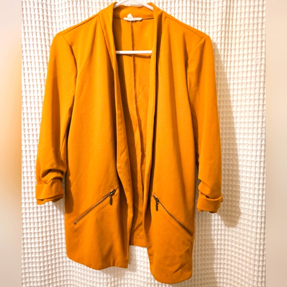 Maurices Stylish Mustard Yellow Orange Women's Jacket
